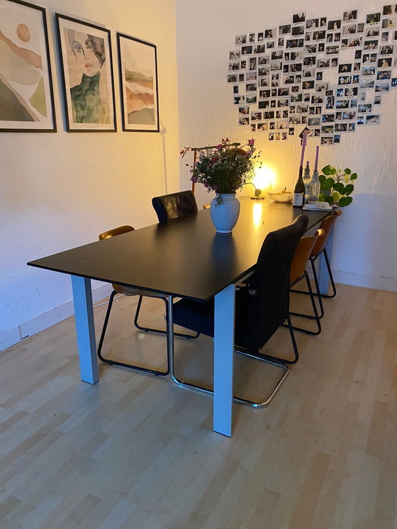 Image 1 of Bree's New world Design Dining Table Black Rectangle