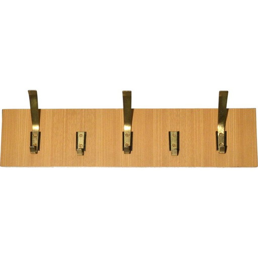 Appendiabiti da parete vintage di Hersteller Veb Deutsche Werkstotten Hellerau, Germania anni '70