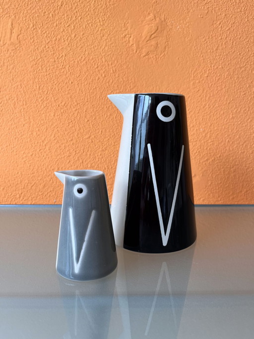 IKEA design LÅTTSÅLD set of two penguin vase/carafe/ jug