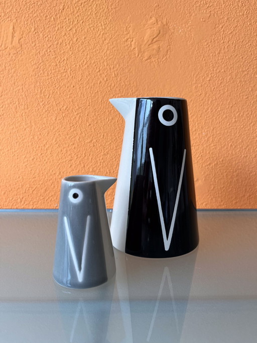 IKEA design LÅTTSÅLD set of two penguin vase/carafe/jug