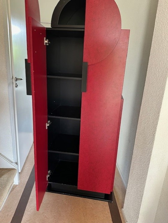 Image 1 of Red Black Cupboard