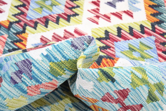 Image 1 of Kilim afgano originale in stile antico, 251 x 182 cm, ottime condizioni.