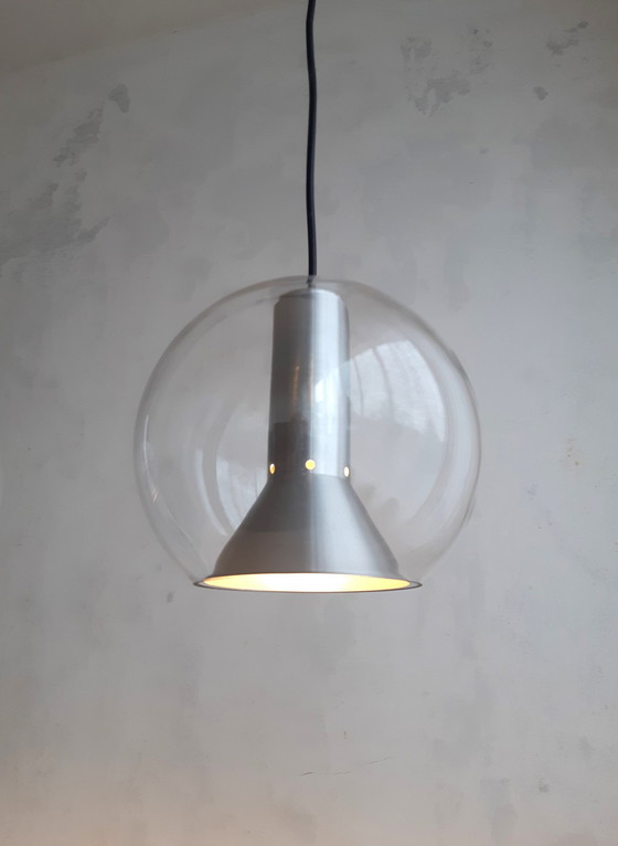 Image 1 of Frank Ligtelijn Raak Globe Pendant Lamp, Mcm Dutch Design Lamp