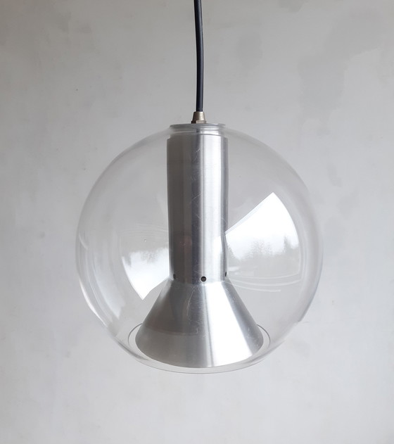 Image 1 of Frank Ligtelijn Raak Globe Pendant Lamp, Mcm Dutch Design Lamp