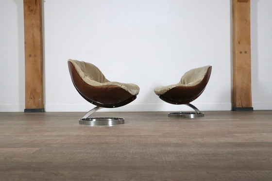 Image 1 of Pair Of Sphere Lounge chairs by Boris Tabacoff for MMM, 1970s