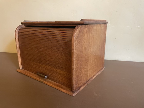 Image 1 of Desk Shutter cabinet Post box Art Deco 1930s French