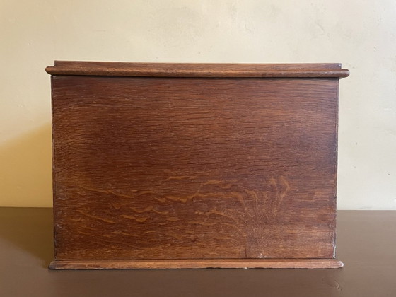 Image 1 of Desk Shutter cabinet Post box Art Deco 1930s French