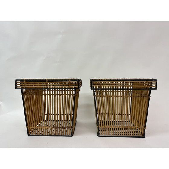 Image 1 of Pair of vintage storage baskets by Dirk van Sliedregt for Rohé, Netherlands 1960s