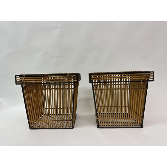 Image 1 of Pair of vintage storage baskets by Dirk van Sliedregt for Rohé, Netherlands 1960s