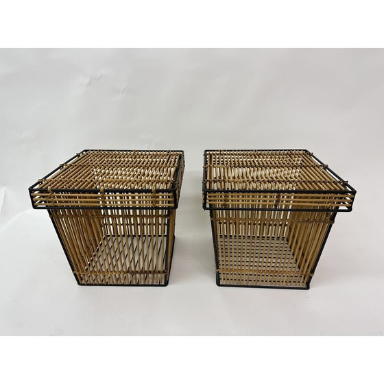Image 1 of Pair of vintage storage baskets by Dirk van Sliedregt for Rohé, Netherlands 1960s