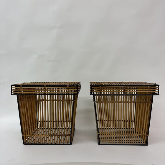Image 1 of Pair of vintage storage baskets by Dirk van Sliedregt for Rohé, Netherlands 1960s