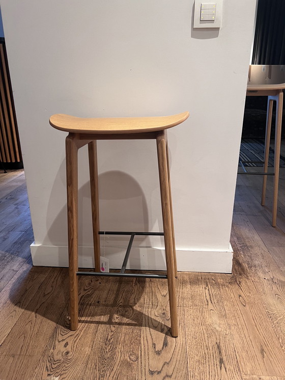 Image 1 of 2x NOR11 stool H65 - oak