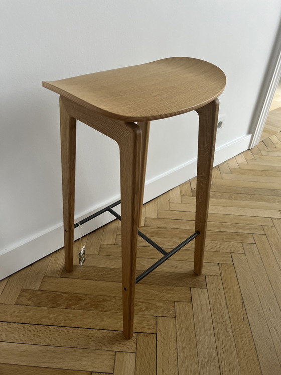 Image 1 of 2x NOR11 stool H65 - oak