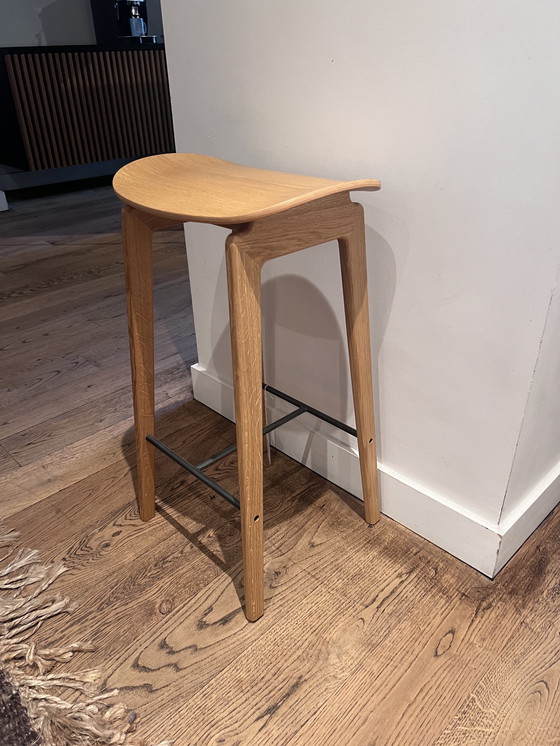 Image 1 of 2x NOR11 stool H65 - oak