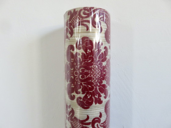 Image 1 of Roll Of Rare Baroque Velvet- Flock Wallpaper, Exceptional Quality, France 1950