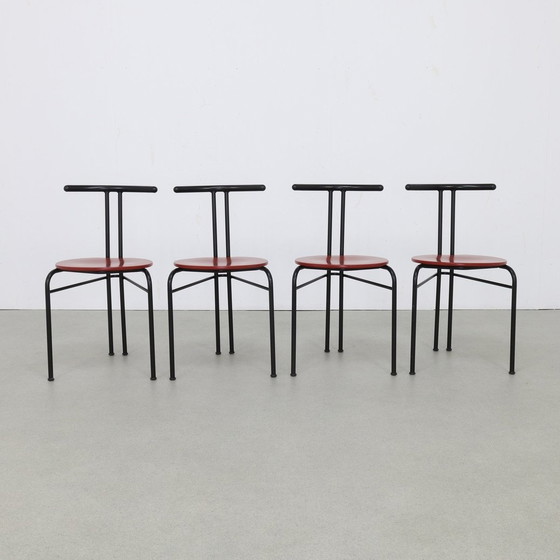 Image 1 of 4X Postmodern Dining Chair, 1980S