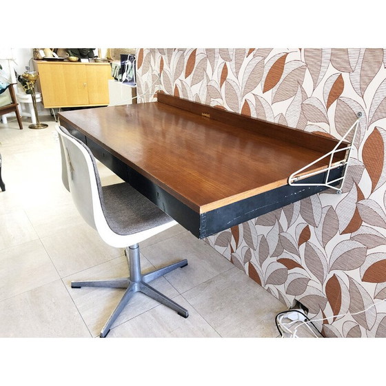 Image 1 of Vintage wood hanging desk, 1960