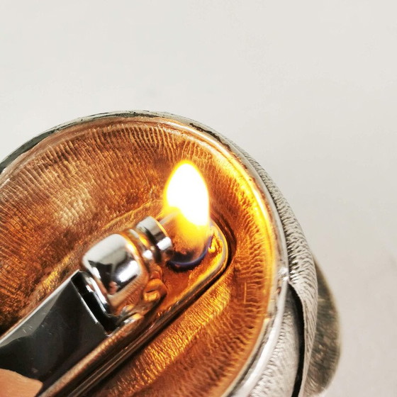 Image 1 of Vintage decorative pewter table lighter by Colibri for Kreisler, Germany 1960