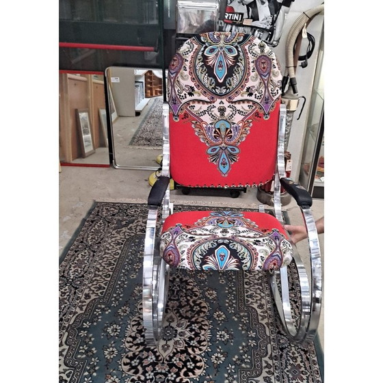 Image 1 of Pair of vintage Italian rocking chairs by Maison Jansen, 1970s