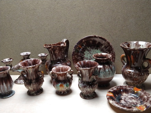 10x Vintage (Jasba) ceramic set