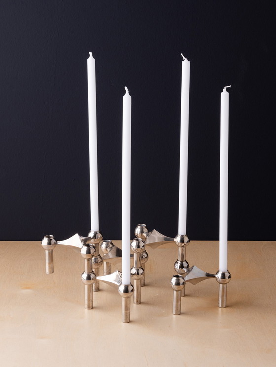 Image 1 of 5x Hans Nagel, Werner Stoff Candle Holders