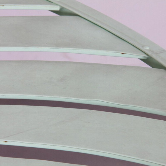 Image 1 of Vintage round metal folding garden table, 1990