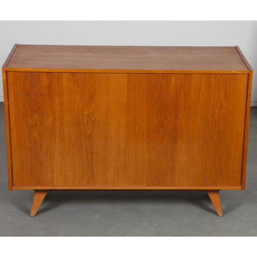 Vintage yellow and white model U-452 chest of drawers by Jiri Jiroutek for Interier Praha, Czechoslovakia 1960