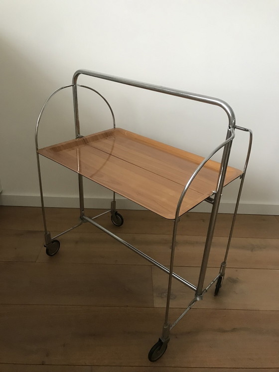 Image 1 of Mid - Century Design Collapsible Tea Table/Trolley, 1970s