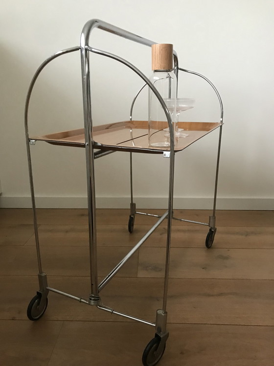 Image 1 of Mid - Century Design Collapsible Tea Table/Trolley, 1970s