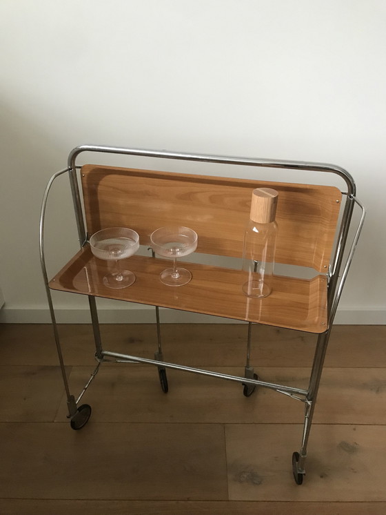 Image 1 of Mid - Century Design Collapsible Tea Table/Trolley, 1970s