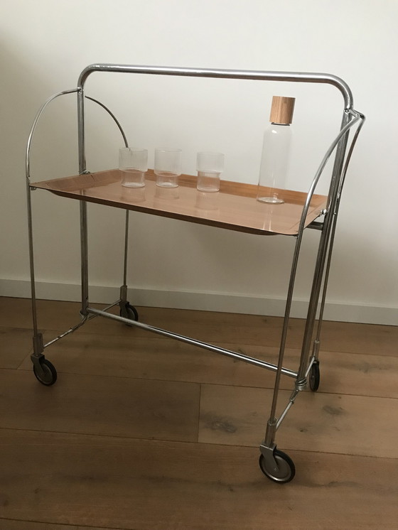 Image 1 of Mid - Century Design Collapsible Tea Table/Trolley, 1970s