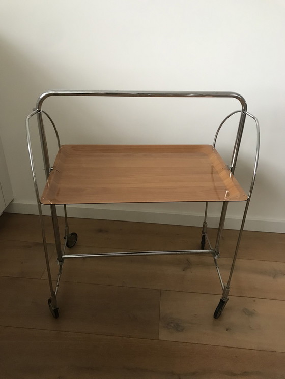 Image 1 of Mid - Century Design Collapsible Tea Table/Trolley, 1970s