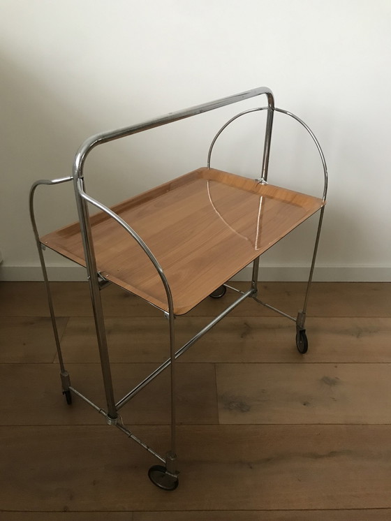 Image 1 of Mid - Century Design Collapsible Tea Table/Trolley, 1970s