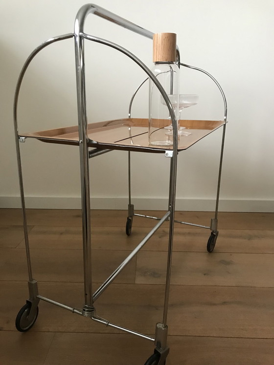 Image 1 of Mid - Century Design Collapsible Tea Table/Trolley, 1970s