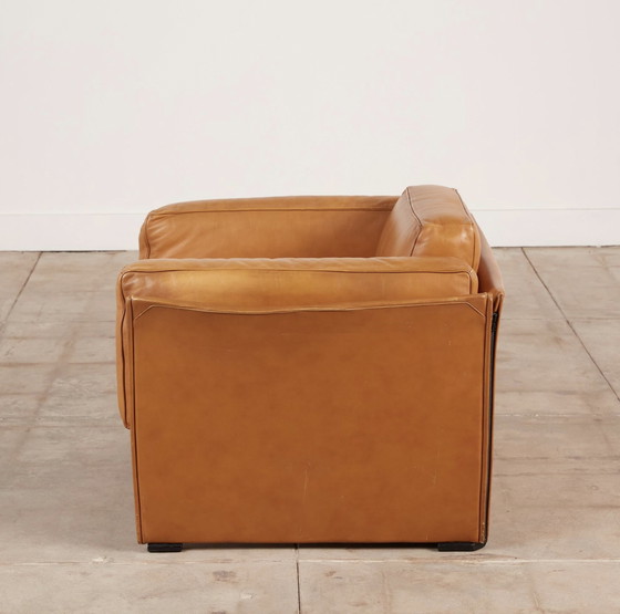 Image 1 of Cassina Leather lounge chair by Mario Bellini