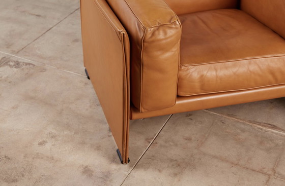 Image 1 of Cassina Leather lounge chair by Mario Bellini