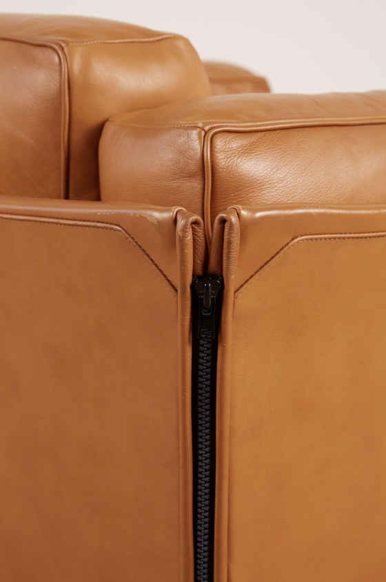 Image 1 of Cassina Leather lounge chair by Mario Bellini