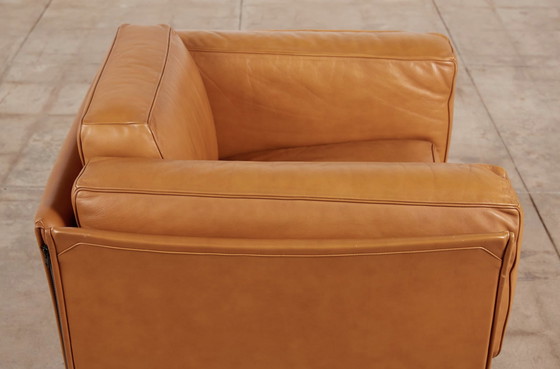 Image 1 of Cassina Leather lounge chair by Mario Bellini