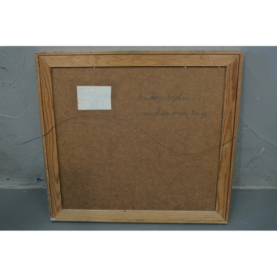 Image 1 of Vintage modern oil painting by Anders Fogelin, Sweden 1960