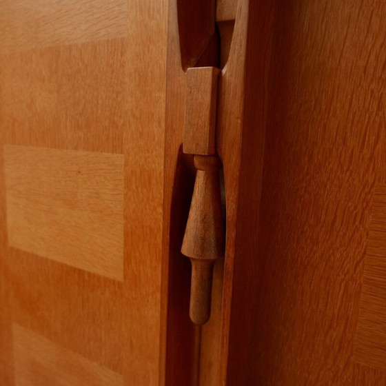 Image 1 of Vintage oak cabinet model bouvine by Guillerme and Chambron, France 1960