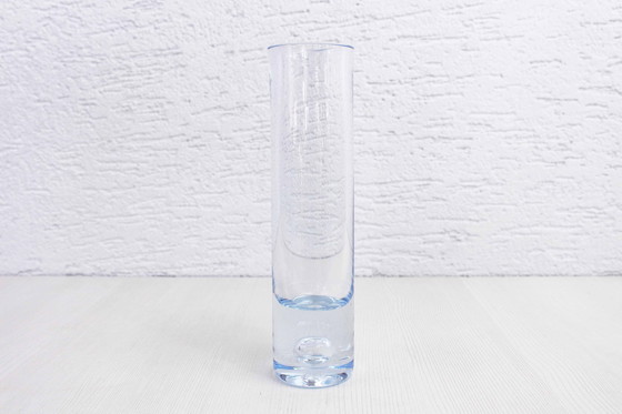 Image 1 of Vintage Blue Glass Vase