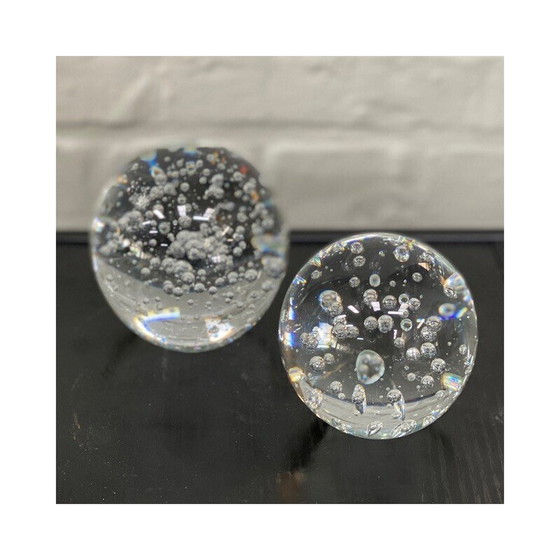 Image 1 of Coppia di fermacarte d'epoca a forma di palla