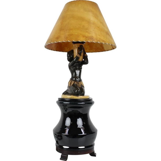 Image 1 of Vintage Art Deco lamp with speaker by Stilton, Czechoslovakia 1930