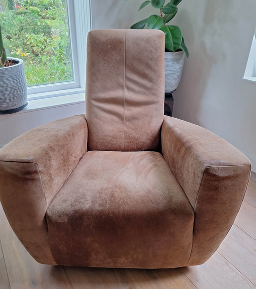 Longa Armchair Suede Leather