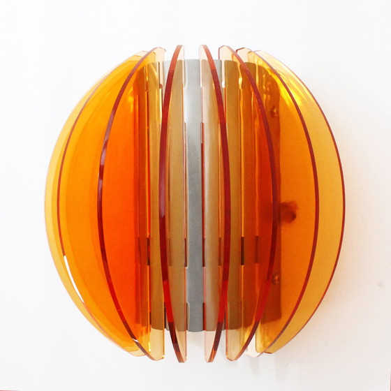 Image 1 of Orange Acryl Wall Lamp