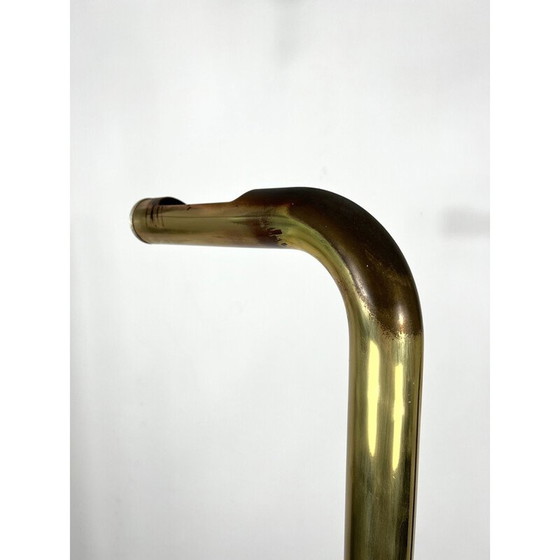 Image 1 of Vintage brass tube floor lamp, Italy 1970