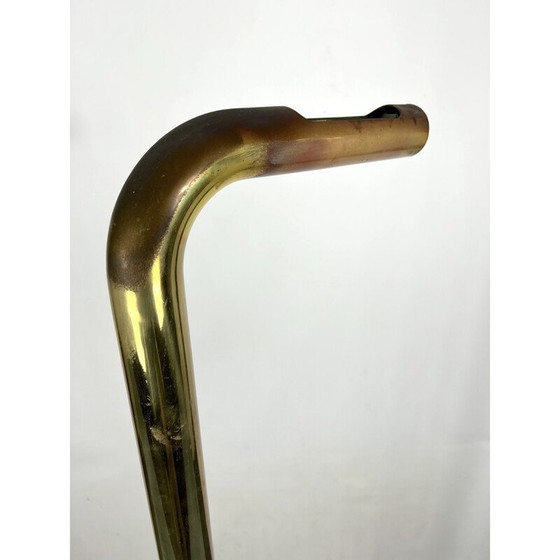 Image 1 of Vintage brass tube floor lamp, Italy 1970