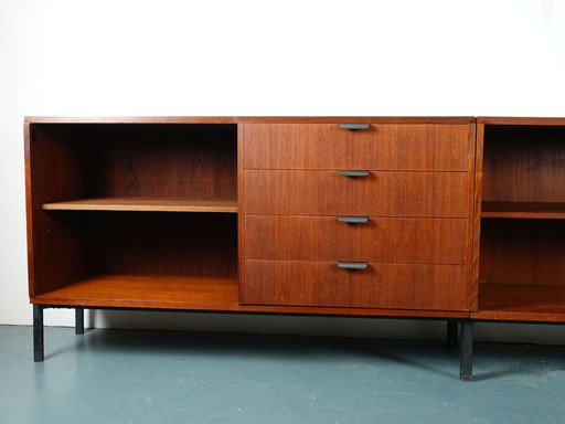 2 x  DHS-20 sideboard teak herbert hirche holzäpfel KG 50er jahre