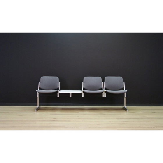 Image 1 of Grey aluminium bench, Danish design, 1960s, production: Denmark