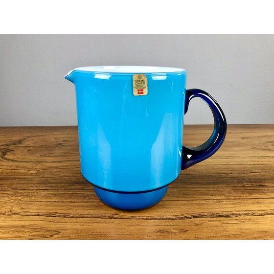 Image 1 of Set of vintage pitcher and bowls in glass by Michael Bang for Holmegaard, 1970s
